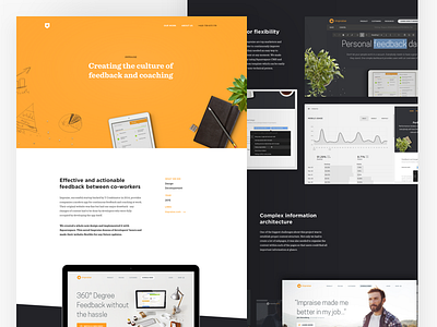 Impraise Case Study on Ents.co agency case clean landing page minimal page study ui ux web website white