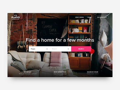 Homepage header concept