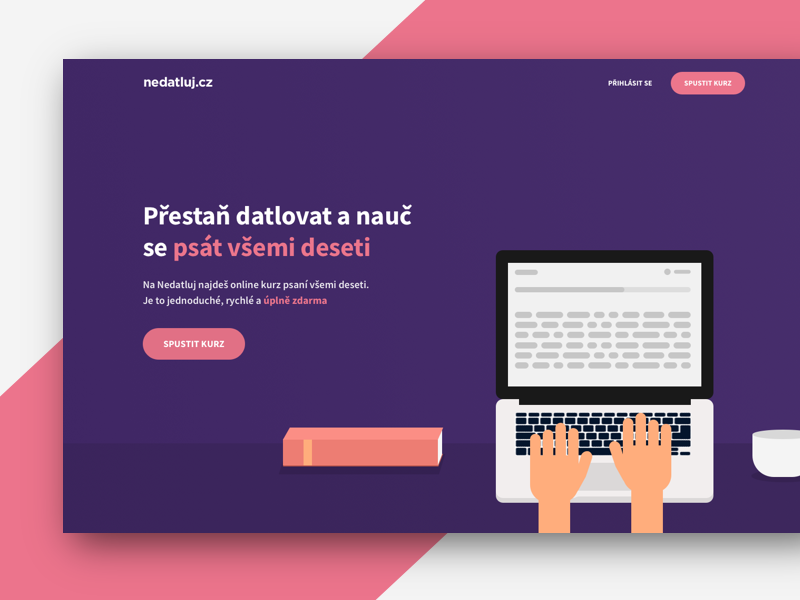 Nedatluj homepage WIP by Milan Seitler for Ents on Dribbble