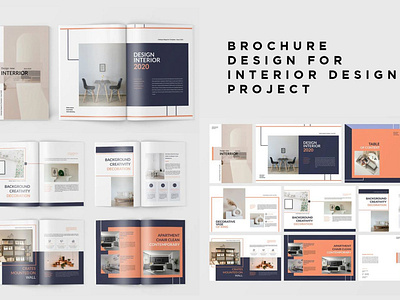 Brochure Design for Interior Designer Project photoshop