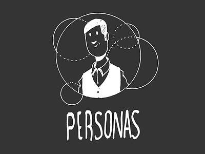 Personas Artwork personas sketch title slide