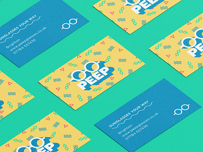 Peep Business Cards branding business cards design graphic design