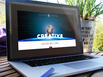 Vier Cover cover creative parallax portfolio website