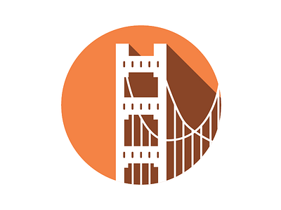 San Francisco Icon flat design iconography san francisco