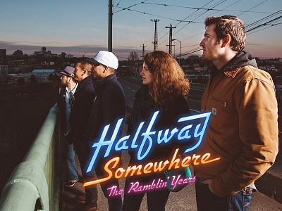 Halfway Somewhere ad band music neon promo