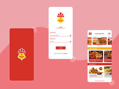 Chicken Republic Food Ordering UI design