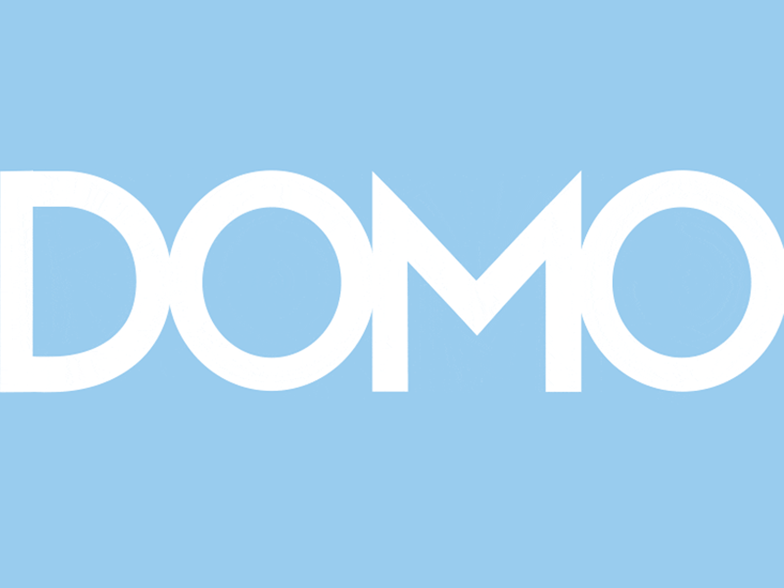 Domo Logo Animation animation blue chart data domo graphic logo motion design visualization white