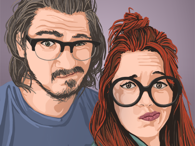 A Portrait - Mal N Chris awesome colorful digital illustration great illustration portrait wicked