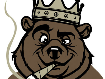 Biggie Bear character design graphics illustration tee design