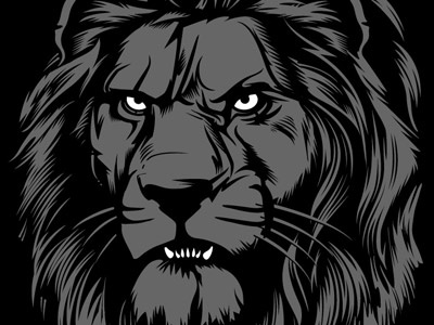 Lion graphics illustration tee design vector