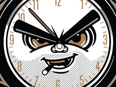 Time is Gold Character character design graphics illustration tee design vector