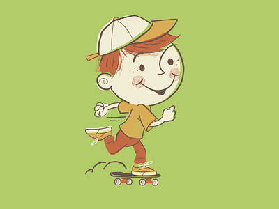 Keep moving! brooklyn designer character design graphics illustration skateboarding sticker design t shirt design vector design