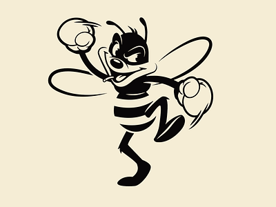 Boxer Bee bee boxing brooklyn designer character design graphics illustration sticker design vector design