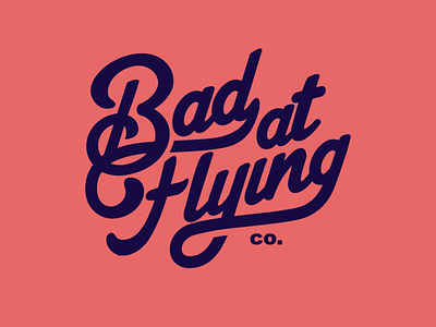 Bad At Flying brooklyn designer graphics illustration logo sticker design type typedesign typeface vector vector design