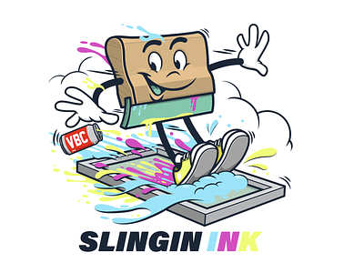 Slingin Ink character design design graphics illustration t shirt design tee design vector vector design