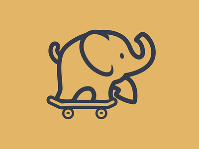 Valet Goods Mascot character design elephant graphics illustration t shirt design vector design