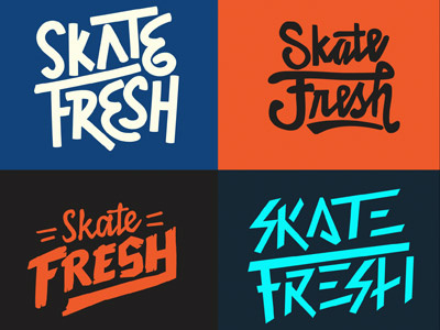 Skate Fresh Logos graphics logos tee design type