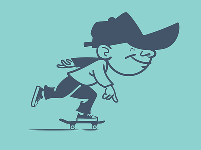 Keep Moving! character design graphics illustration skateboarding streetwear t shirt design vector vector design