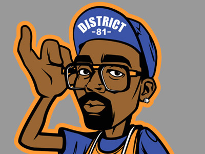 District 81 Spike Lee 2 graphics illustration tee design
