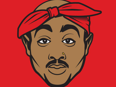 2pac graphics illustration tshirtdesign vector