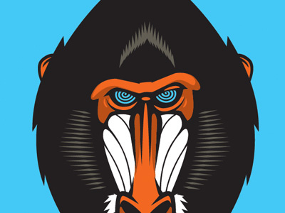 Mad Monkee 1 animals grphics illustration monkey tshirt design