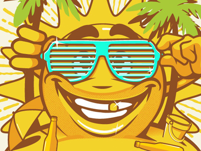 Sun Character character design graphics t shit design vector