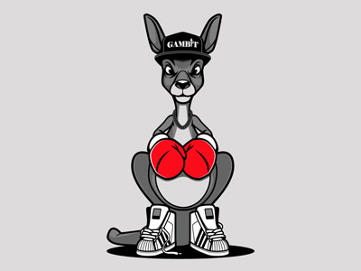 Kangaroo Boxer graphics illustration t shirt design vector design