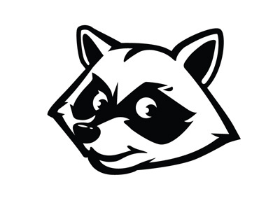 Racoon Mascot graphics vector design