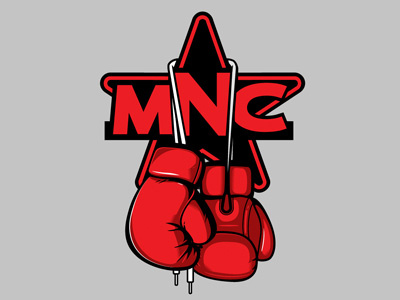 Menace Skateboards Boxing logo graphics illustration logo t shirt design