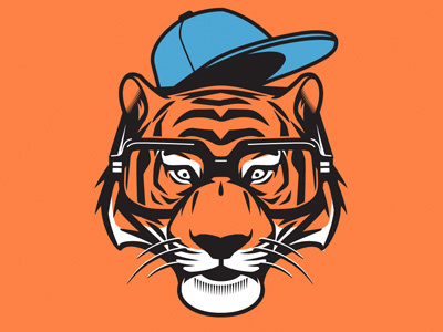 Tiger WIP graphics illustration t shirt design vector design