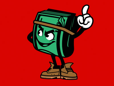 Vector money mascot