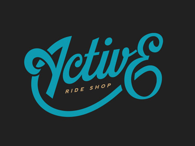 Active Rideshop Script letters script t shirt design type vector design