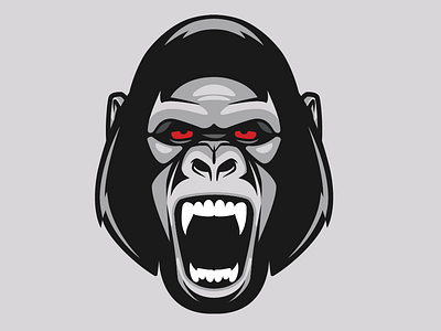 Gorilla animals gorilla graphics illustration vector design