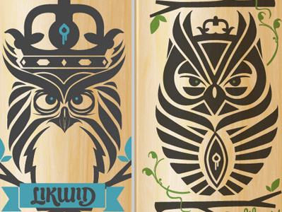 Likwid Skateboards Royalty character design graphics illustration tee design