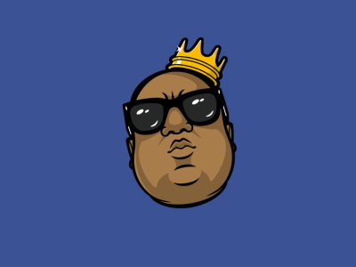 Big biggie brooklyn designer character design graphics illustration sticker design t shirt design vector design