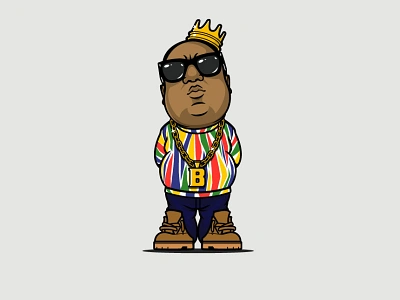 Biggie! biggie biggie smalls brooklyn designer character design graphics illustration t shirt design t shirt design vector vector design