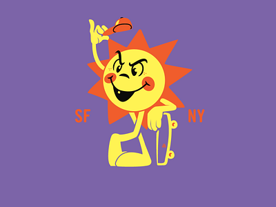 Sun Character brooklyn designer character design graphics illustration t shirt design vector design