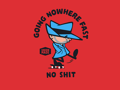 No Shit! character design graphics illustration pin design skateboarding sticker design t shirt design t shirt design vector vector design