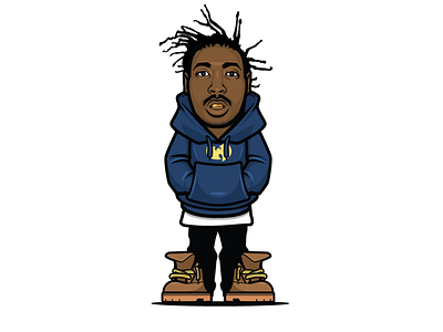 ODB Big Baby Jesus! character design design graphics illustration odb sticker design t shirt design timberland vector design wu tang