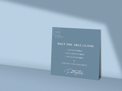ABLE CLOTH | Logo, Brand Identity brand identity branding graphic design logo print
