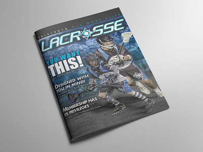 Magazine Layout athletic booklet brochure cover lacrosse layout magazine