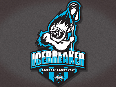 Logo Icebreaker A bay area lacrosse lax logo snowman sports yeti