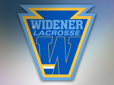 Logomark- Widener University Lacrosse branding collegiate keystone lacrosse lax logo logomark ncaa university