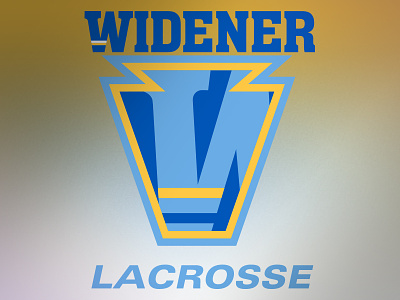 Widener University Lacrosse Alternative Logo branding chester lacrosse lax logo pa pennsylvania uniform university
