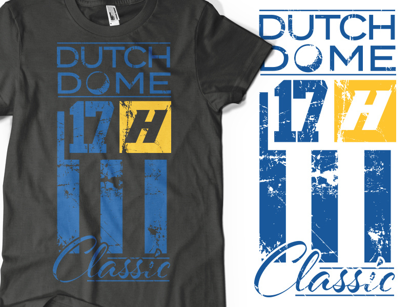 Dutch Dome Classic Branding Art classic art tee t-shirt long island hofstra distress sports lacrosse golf