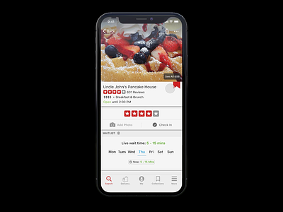 Yelp Collections Quick Add animation app bookmark collections favorites mobile mobileapp yelp