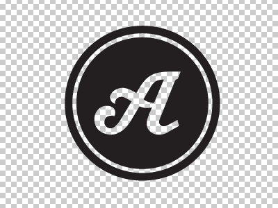 Artletic A artletic button icon logo