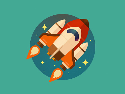 Rocket Illustration icon illustration