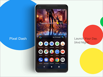Pixel Dash android home launcher pixel