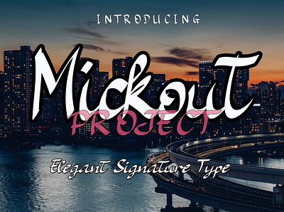 Mickout Project branding cute design font graphic design handwritten icon illustration letters logo script ui